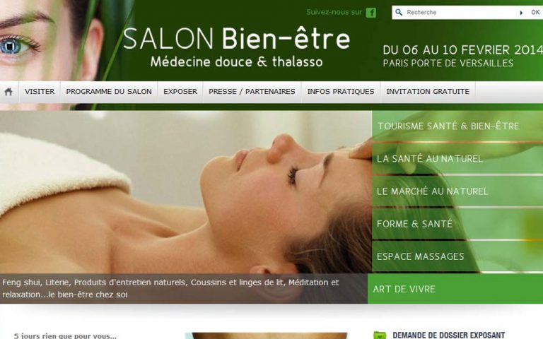 Salon Bien-être, Médecine Douce & Thalasso, du 06 au 10 février 2014, Porte de Versailles – Paris