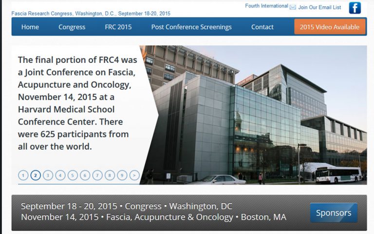 The Fourth International Fascia Research Congress (FRC)