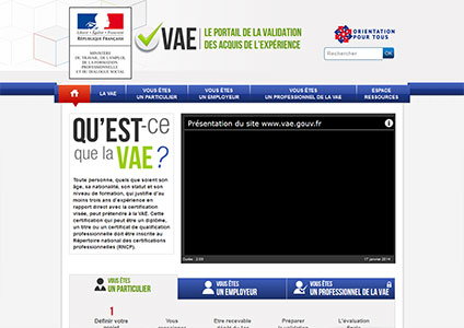 Portail Validation Acquis Experience