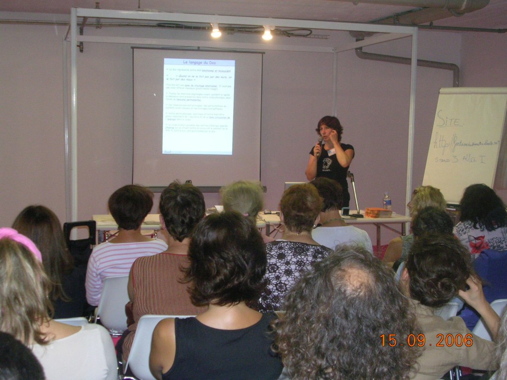 Salon Zen - Conférence réflexologie du dos - Paris 2006