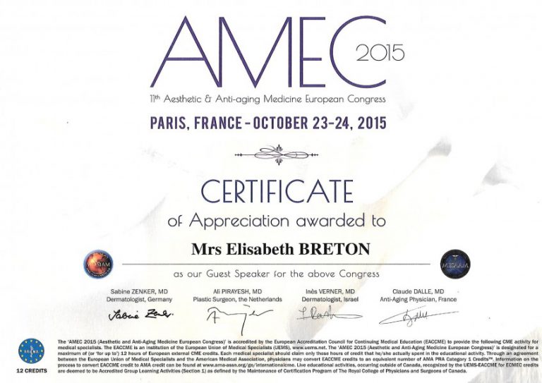 Anti-aging Medicine European Congress (AMEC 2015)