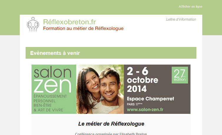 Newsletter Réflexologie - Reflexobreton.fr