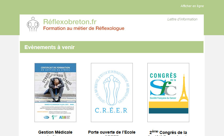 Newsletter Réflexologie - Reflexobreton.fr