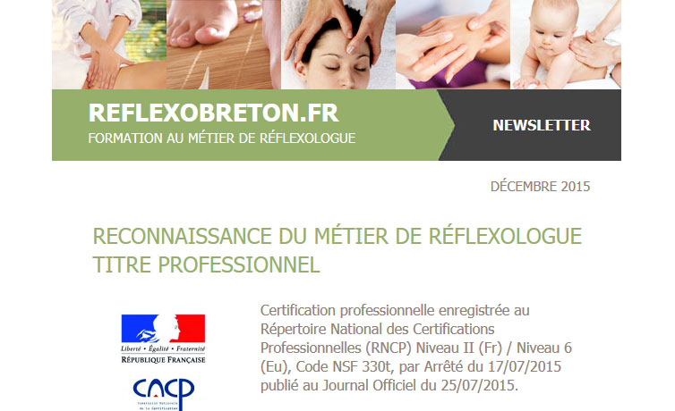 Newsletter Réflexologie - Reflexobreton.fr