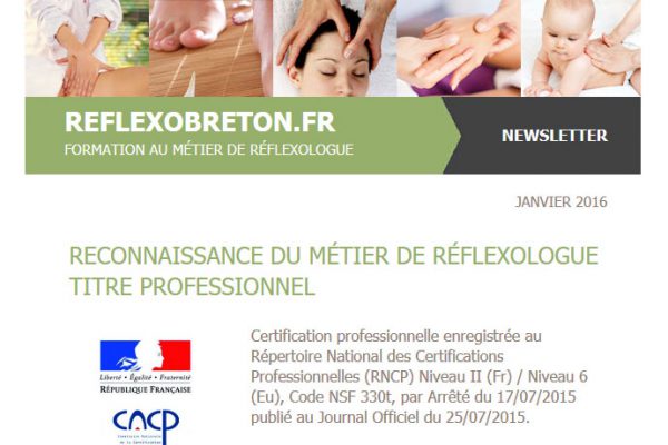 Newsletter Réflexologie - Reflexobreton.fr