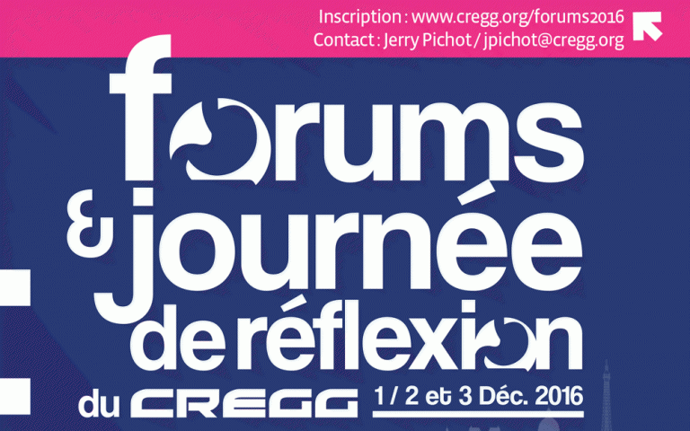 Forums du CREGG – Edition 2016