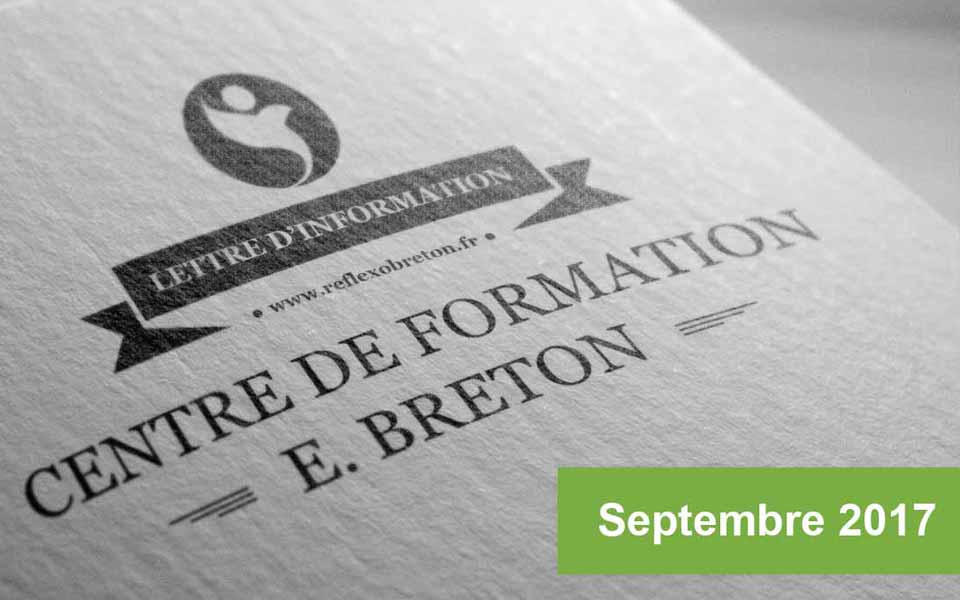 Lettre d'information – Septembre 2017