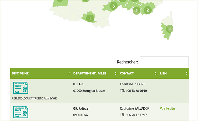 Annuaire des Réflexologues et Relaxologues Annuaire des Réflexologues et Relaxologues