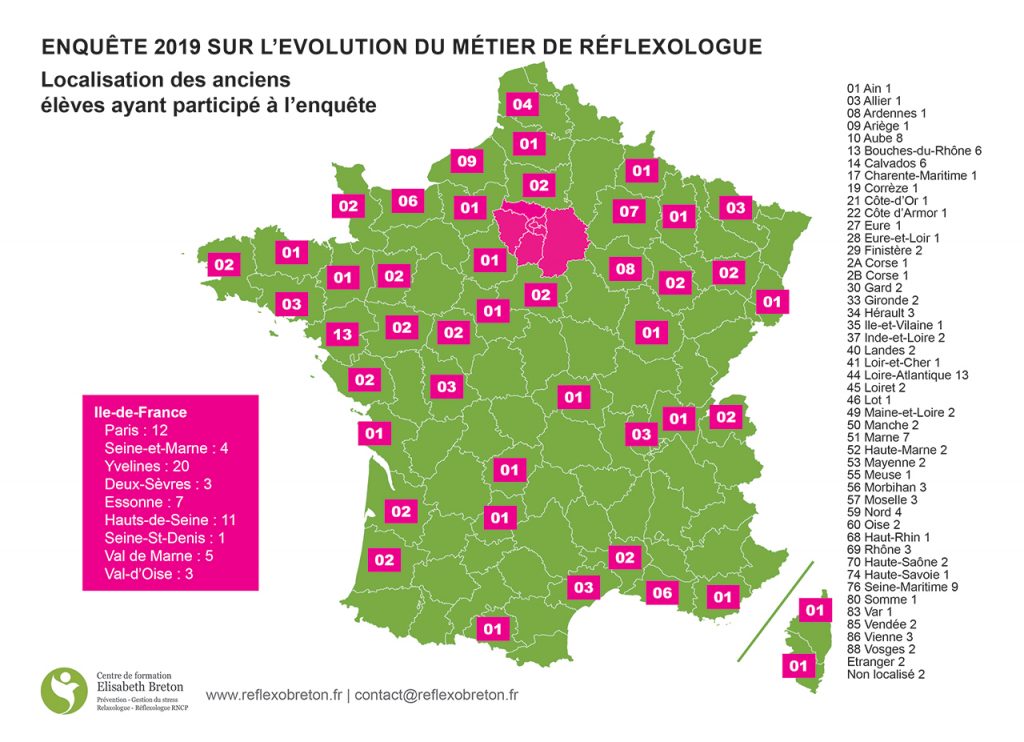 Carte des Réflexologues