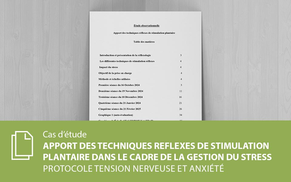 Etude observationnelle : Protocole tension nerveuse et anxiété