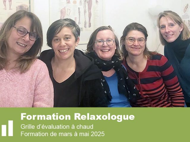 Formation de Relaxologue : grilles d’évaluation à chaud