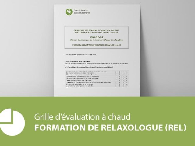 Formation de Relaxologue : grilles d’évaluation à chaud