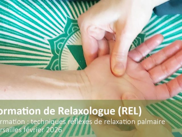 Formation REL : techniques réflexes de relaxation palmaire